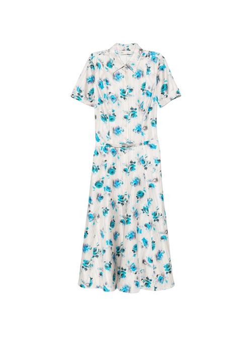 Abito camicia svasato con stampa floreale TORY BURCH | 182043027